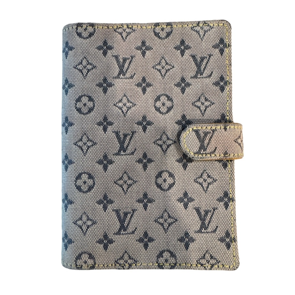 Louis Vuitton Gray Mini Lin PM Monogram Agenda